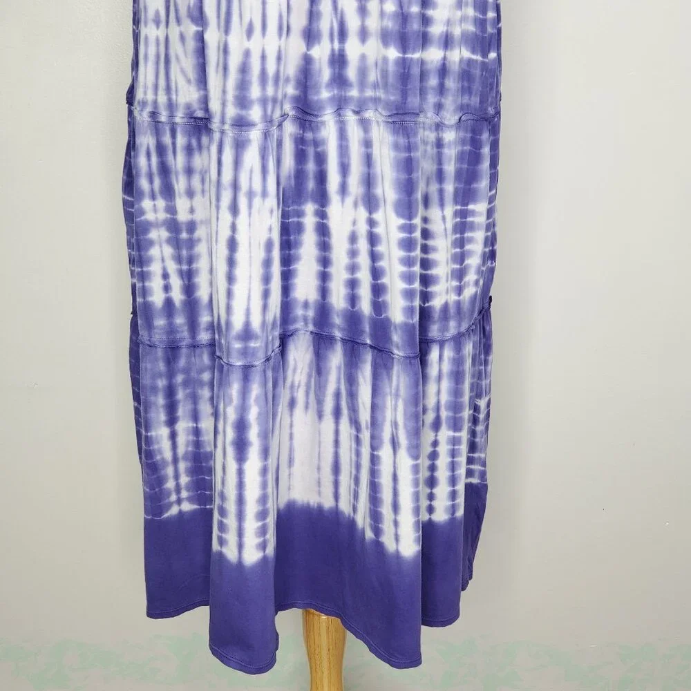 Catherines Tie Dye Sleeveless Pullover V-Neck Dress NEW NWT Size 2X, 22/24W - Picture 4 of 16